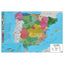 POSTER MAPA ESPAÑA FISICO POLITICO | 1 UNIDADES | (GRUPO ERIK ME)