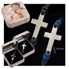 PULSERA CRUZ PLATEADA COLORES SURTIDOS | PAPELERIA JAVIER | 1 UNIDAD | 8435266006992