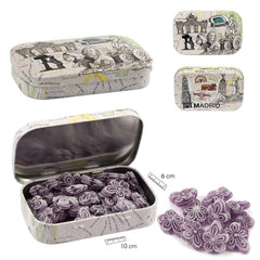 LATA CARAMELOS VIOLETAS MADRID | SOUVENIR JAVIER | 1 UNIDAD | 8435266096498