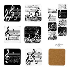 SET 6 POSAVASOS MUSICA SURTIDOS | PAPELERIA JAVIER | 1 UNIDAD | 8435266160526