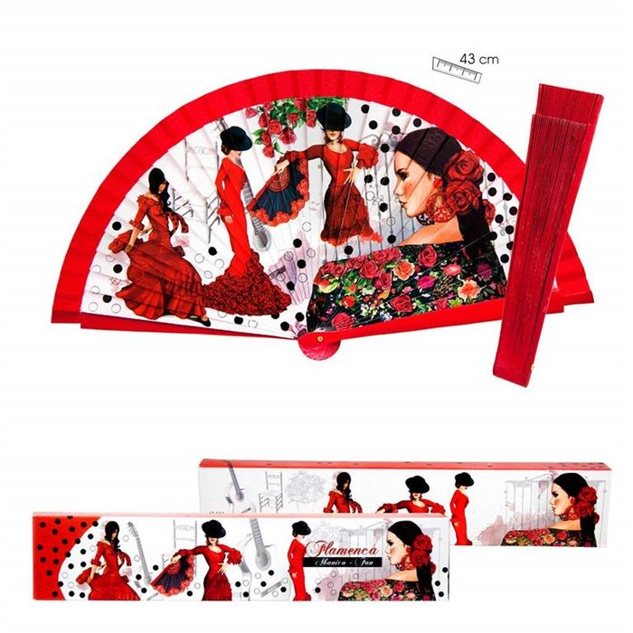 ABANICO FLAMENCA | PAPELERIA JAVIER | 1 UNIDAD | 8435266185116
