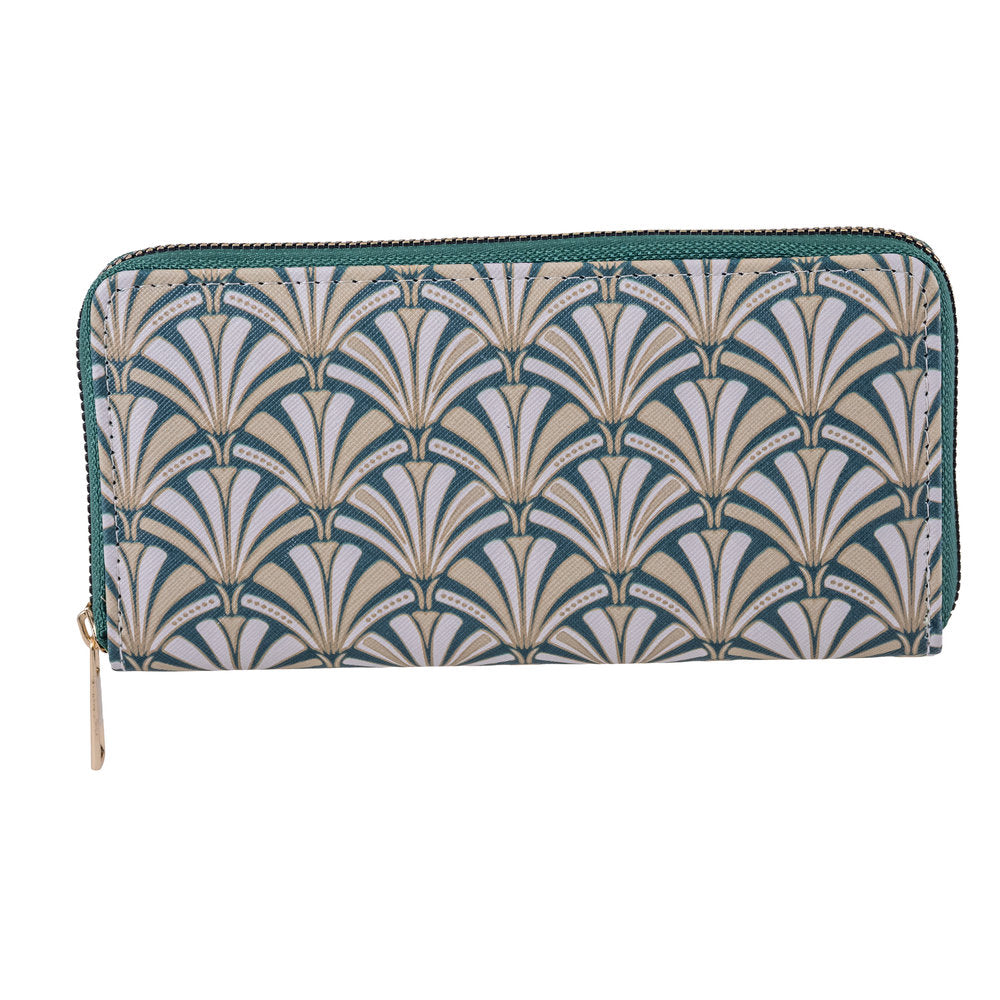 BILLETERA ART DECO PALMERAS 19X10 CM | PAPELERIA JAVIER | 1 UNIDAD | 8435266251453
