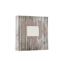 ALBUM ESLIPIN 200FOTOS 11X15 HOJA MEMO BLANCA CORAZON MADER | 1 UNIDADES | (DEMARK)