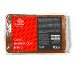 ARCILLA NATURAL ROJA 1KG | 12 UNIDADES | (PHOENIXART)