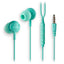 Auriculares botón cable micrófono control volumen verde Lurbe Group NGS