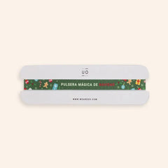 PULSERA TELA PULSERA MAGICA DE NAVIDAD VERDE | UO | 1 UNIDAD | 8435449370025
