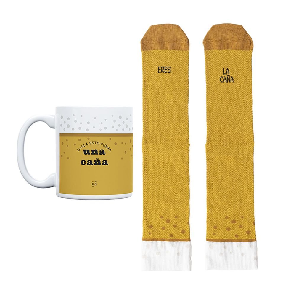 KIT TAZA + CALCETINES ERES LA CAÑA TALLA 42-46 | UO | 1 UNIDAD | 8435449370933