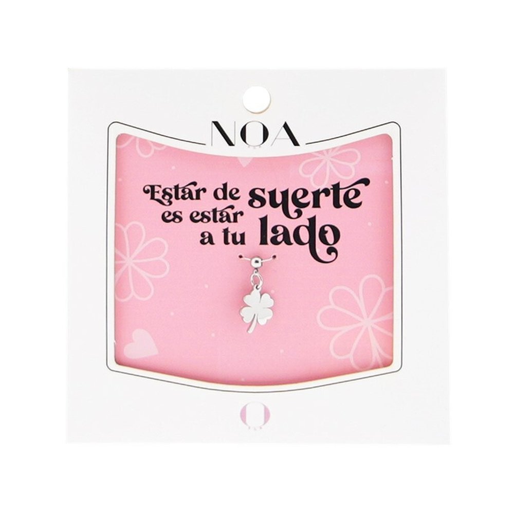 CHARM ACERO PLATEADO TREBOL ESTAR A TU LADO | LOVELY STORY | 1 UNIDAD | 8435458092659