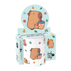 TAZA BUBBLE TEA CAPIBARA | LOVELY STORY | ENVASE 2 UDS. UNIDAD | 8435458155385