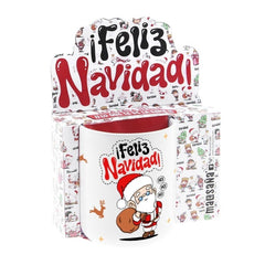 TAZA CERAMICA 330 ML IFELIZ NAVIDAD! | LOVELY STORY | ENVASE 2 UDS. UNIDAD | 8435458184033