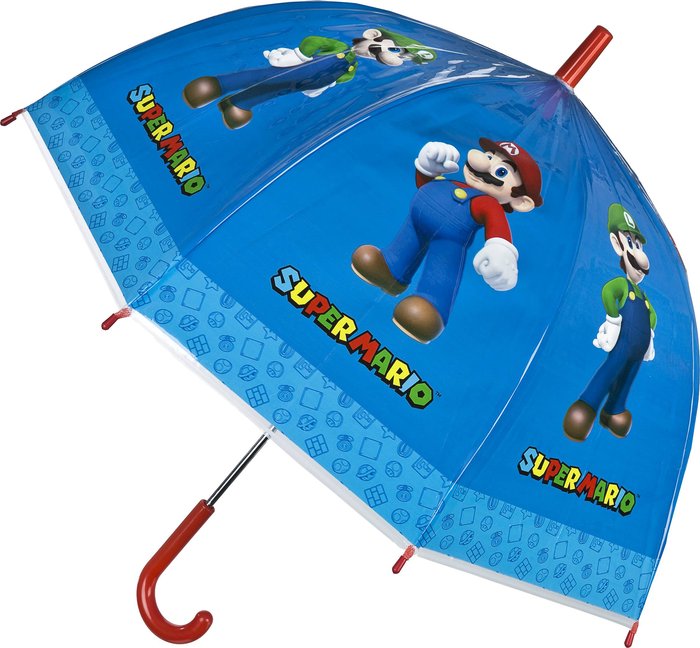 PARAGUAS 46CM MANUAL SUPER MARIO | KIDS LICENSING | 1 UNIDAD | 8435507867986