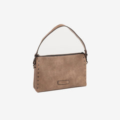 BOLSO SHOPPER CON CREMALLERA TAUPE SERIE NOGAL | MATTIES | 1 UNIDAD | 8435547236049