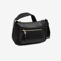 BOLSO BANDOLERA MUJER NEGRO BERJA 27X18X10CM | MATTIES | 1 UNIDAD | 8435547241296