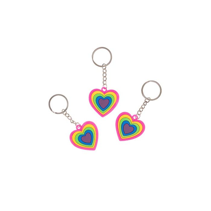 SURTIDO JUGUETES PARA PIÑATA LLAVEROS CORAZONES 3 UD | AMBER MOOD OH YEAH | ENVASE 12 UDS. UNIDAD | 28435557713695