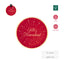 BANDEJA ROJA FELIZ NAVIDAD Ø30CM 2UDS | AMBER MOOD OH YEAH | ENVASE 12 UDS. UNIDAD | 18435557734617