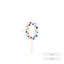 Vela nº0 Globos 6 cm Amber Mood Oh Yeah