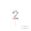 Vela Nº2 Globos 6 cm Amber Mood Oh Yeah
