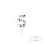 Vela Nº5 Globos 6 cm Amber Mood Oh Yeah