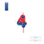 Vela Nº4 Spider 6 cm Amber Mood Oh Yeah