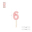 Vela Nº6 Borde Relieve Rosa Amber Mood Oh Yeah