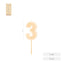 Vela Nº3 Borde Relieve Nude 6 cm Amber Mood Oh Yeah
