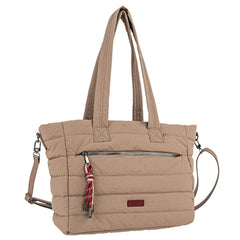 BOLSO SHOPPER CON BANDOLERA BRESCIA TAUPE | ARSAMAR ENTERPRISE | 1 UNIDAD | 8435583594967