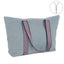 Bolso con Cremallera Detalle Cinta Azul Marca DCASA