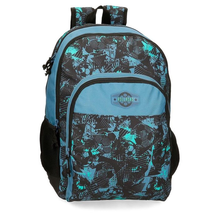 MOCHILA ESCOLAR DOBLE ROLL ROAD SOCCER 44CM | JOUMMA BAGS