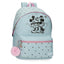 Mochila escolar 44 cm Mickey y Minnie Kisses para PC adaptada