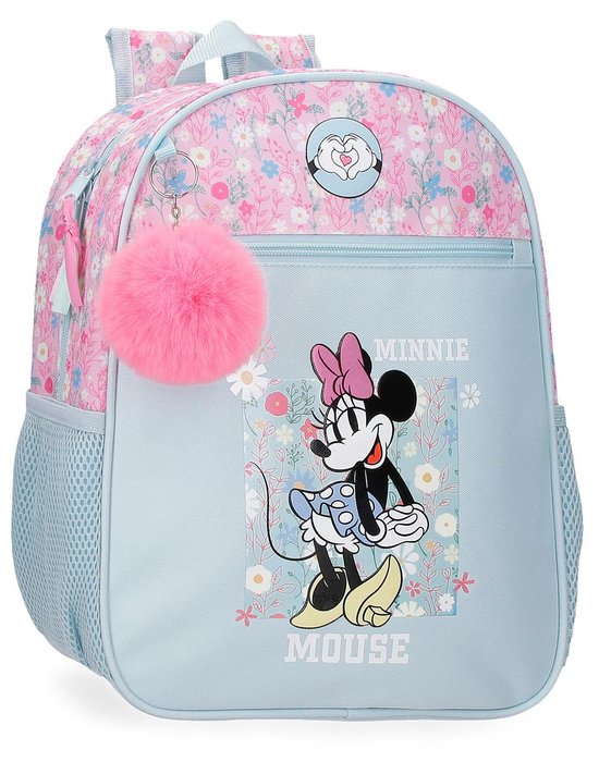 MOCHILA INFANTIL ESCOLAR MINNIE HAPPY 33CM ADAPTABLE A CARR | JOUMMA BAGS