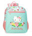 MOCHILA INFANTIL HELLO KITTY FLORAL KITTY 28 CM ADAPT CARRO | JOUMMA BAGS