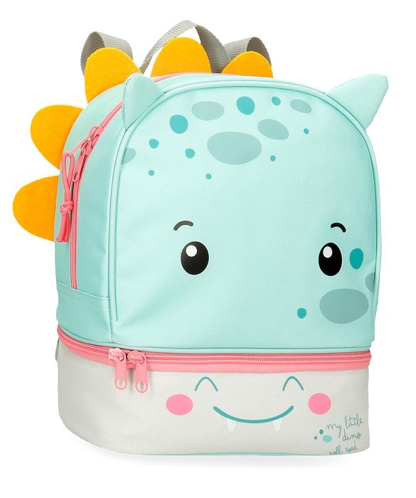 MOCHILA INFANTIL ROLL ROAD LITTLE DINO 28CM + PORTAMERIENDA | JOUMMA BAGS