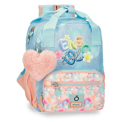 MOCHILA ENSO BUBBLES AZUL CLARO ADAPTABLE A CARRO | ENSO