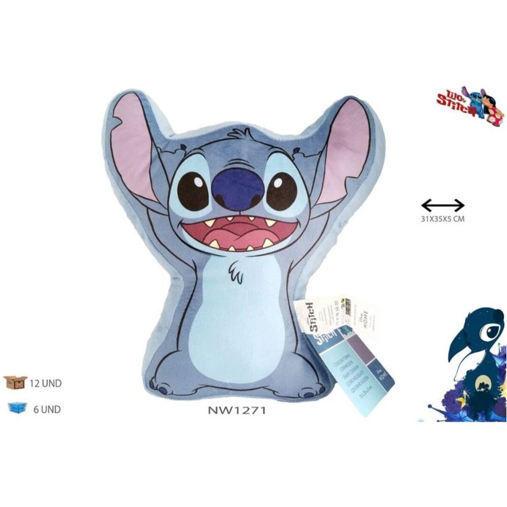 COJIN 3D LILO&STITCH DISNEY 40 CM | NEW IMPORT SL | 1 UNIDAD | 8435746906774