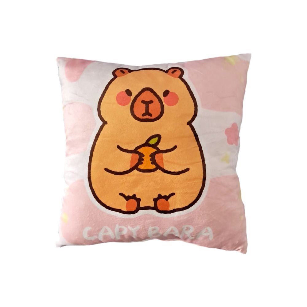 COJIN CAPYBARA MANDARINA 40X40 | NEW IMPORT SL | 1 UNIDAD | 8435746909874