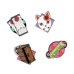 SET DE 4 PINS DEMON SLAYER | GRUPO ERIK ME | 1 UNIDAD | 8435747810018
