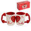Juego de 2 Tazas 490ml Asa Teléfono Amor DCASA