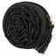 Bolso bandolera redondo rafia Borah Lois negro marca Arsamart Enterprise