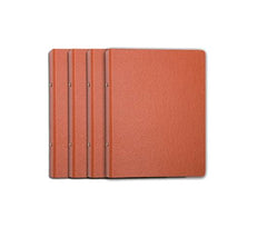 CARPETA FOLIO 4 ANILLAS 40MM CARTON GOFRADO Nº 12 CUERO | 8 UNIDADES | (MANIPULADOS MARIOLA S,L,)