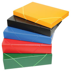 CARPETA PROYECTOS ARMADA CARTON GOFRADO LOMO 9CM GOMA AZUL | 1 UNIDADES | (MANIPULADOS MARIOLA S,L,)