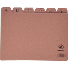INDICE FICHERO CARTON CUERO A-Z NUMERO 5 215X160MM | 1 UNIDADES | (MANIPULADOS MARIOLA S,L,)