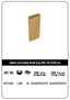 Paq/12 Sobre Bolsa Papel Kraft Color Kraft 10x3x20cm Xxs