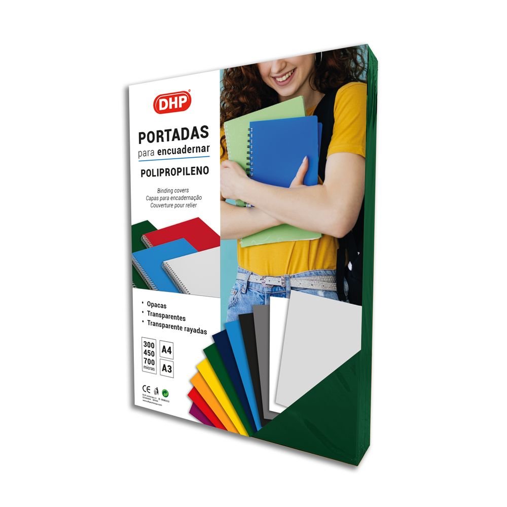 PORTADA PP 0,45 MM A4 11 VERDE OSCURO P/100 | 100 UNIDADES | (DHP COMERPA SLU)