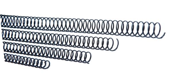 ESPIRAL METALICA 5,1 12 MM NEGRO C/100 | 100 UNIDADES | (DHP COMERPA SLU)