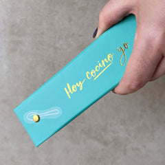 RECETARIO ARCHIVADOR TURQUESA | Caja regalo con separadores y hojas para recetas - PEDRITA PARKER