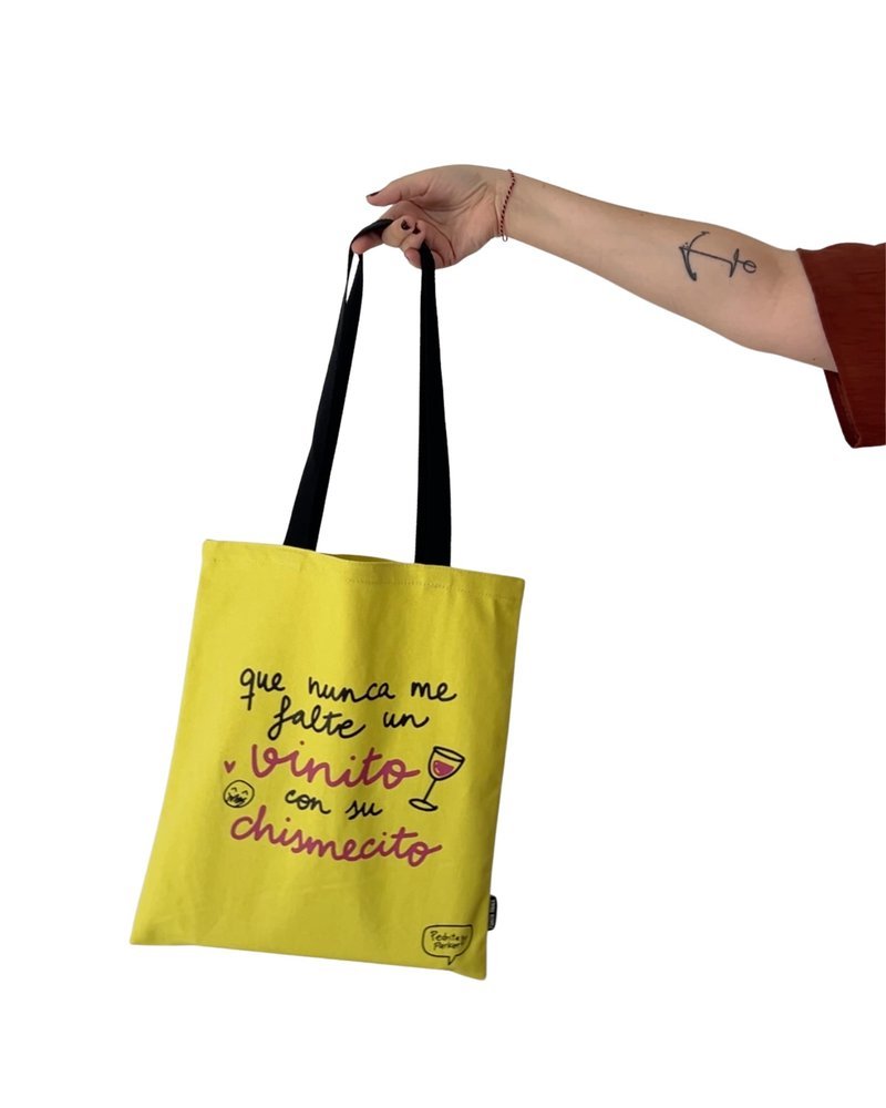 BOLSA DE TELA VINITO CON SU CHISMECITO | PEDRITA PARKER