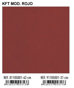 PAPEL REGALO BOBINA KRAFT ROJO 31CM | ANDINA | 1 UNIDAD | 8436557053176