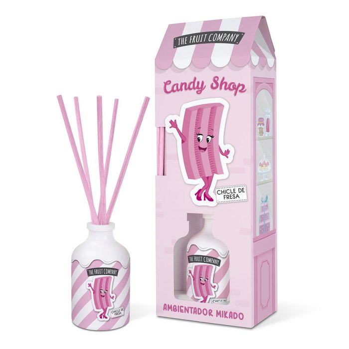 AMBIENTADOR MIKADO CHICLE DE FRESA 40ML CANDY TFC | THE FRUIT COMPANY | ENVASE 12 UDS. UNIDAD | 28436559718367