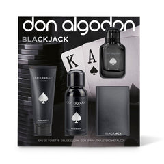 SET HOMBRE BLACK JACK COLON 30ML+SHOWER GEL+DESOD+TARJETER | DON ALGODON | 1 UNIDAD | 8436559719278