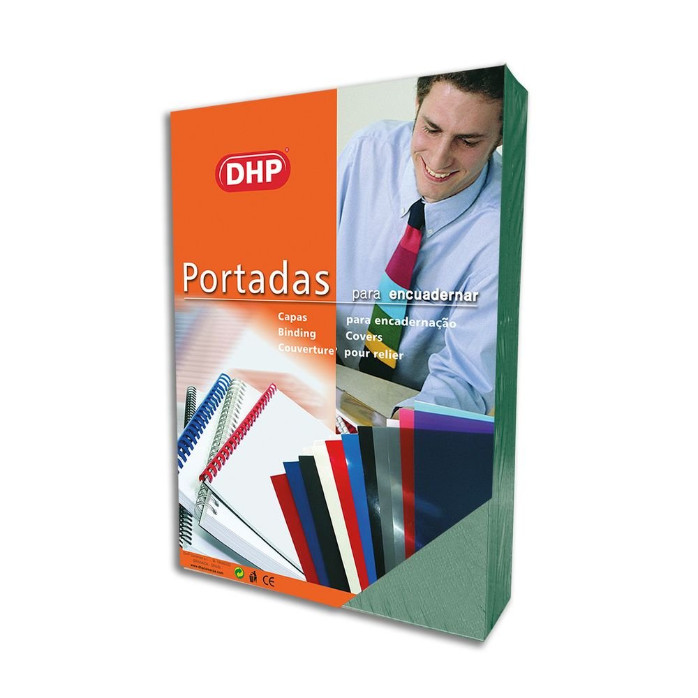 PORTADA GOFRADA PIEL Nº 8 1000 GR A4 9 VERDE PASTEL P/50 | 50 UNIDADES | (DHP COMERPA SLU)